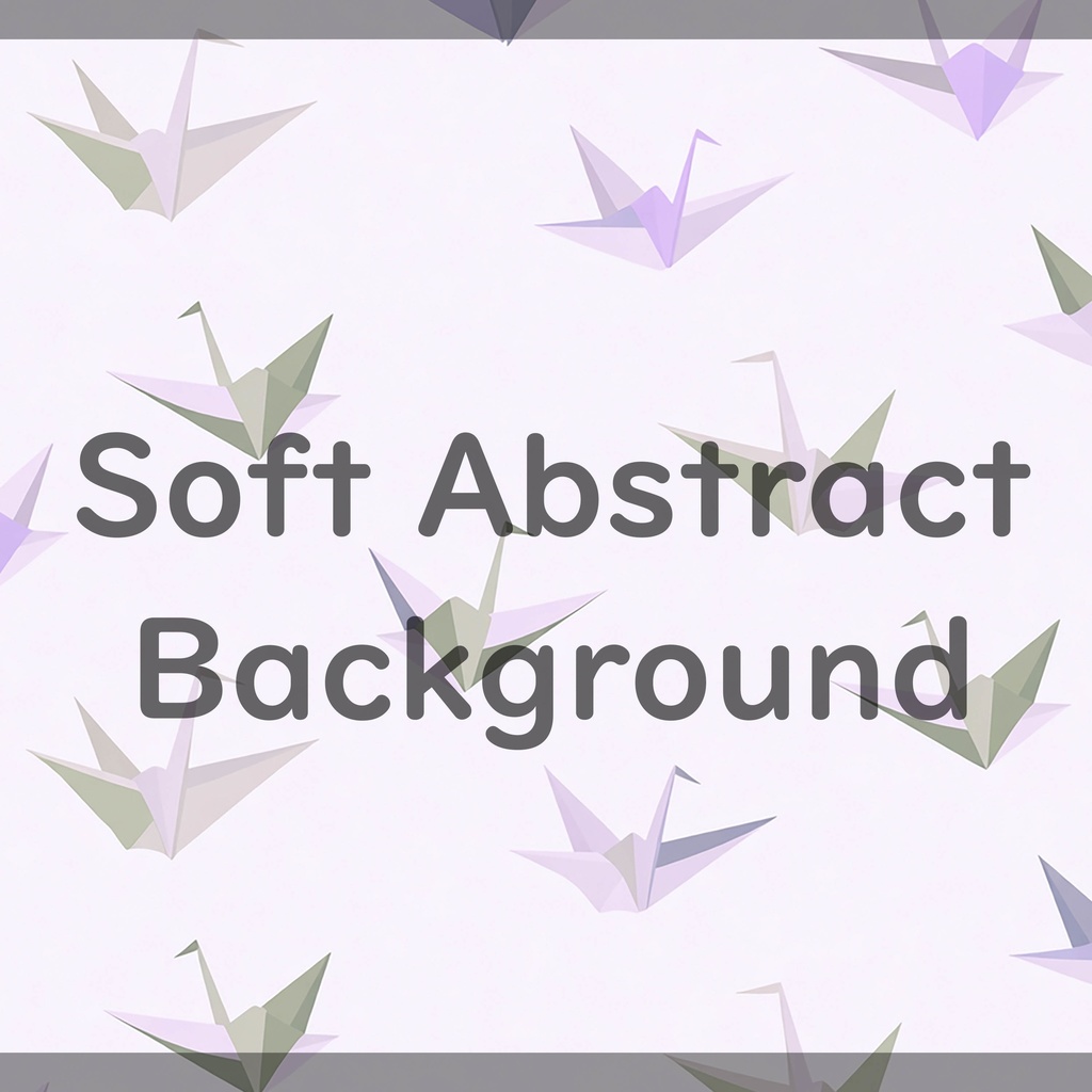 01_やさしい折り鶴パターン背景素材|穏やかな和風イメージ(4色セット)