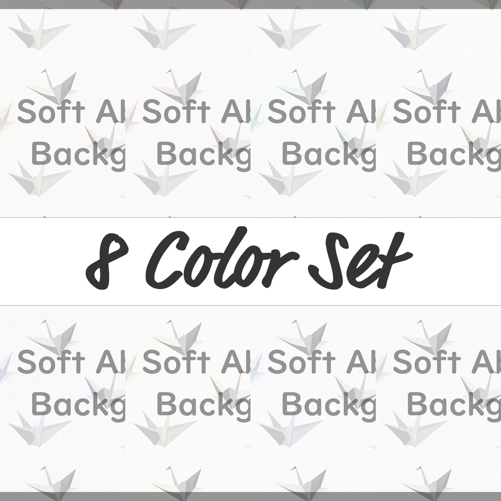 06_やさしい折り鶴パターン背景素材|穏やかな和風イメージ(8色セット)