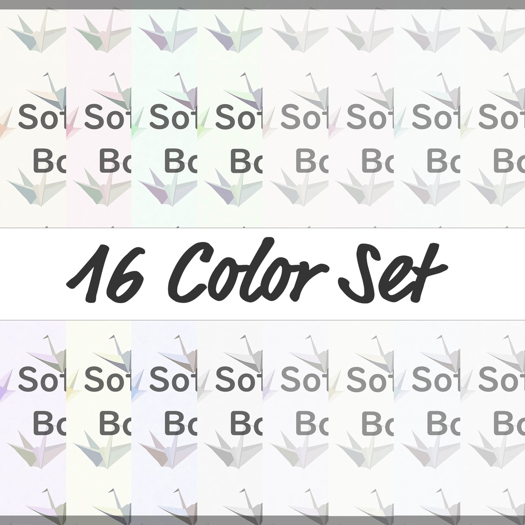 08_やさしい折り鶴パターン背景素材|穏やかな和風イメージ(16色セット)