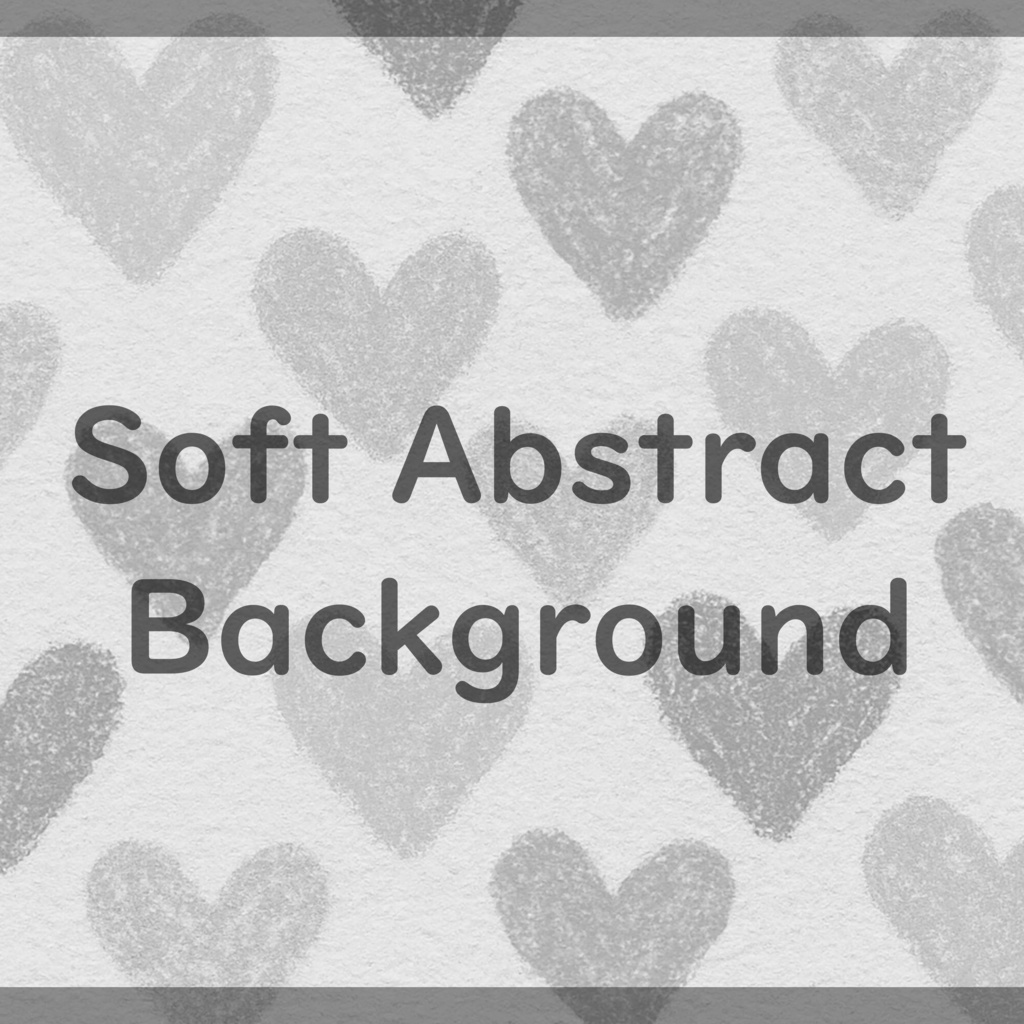 02_やわらかなハートパターン背景素材|やさしい手描きタッチデザイン(4色セット)