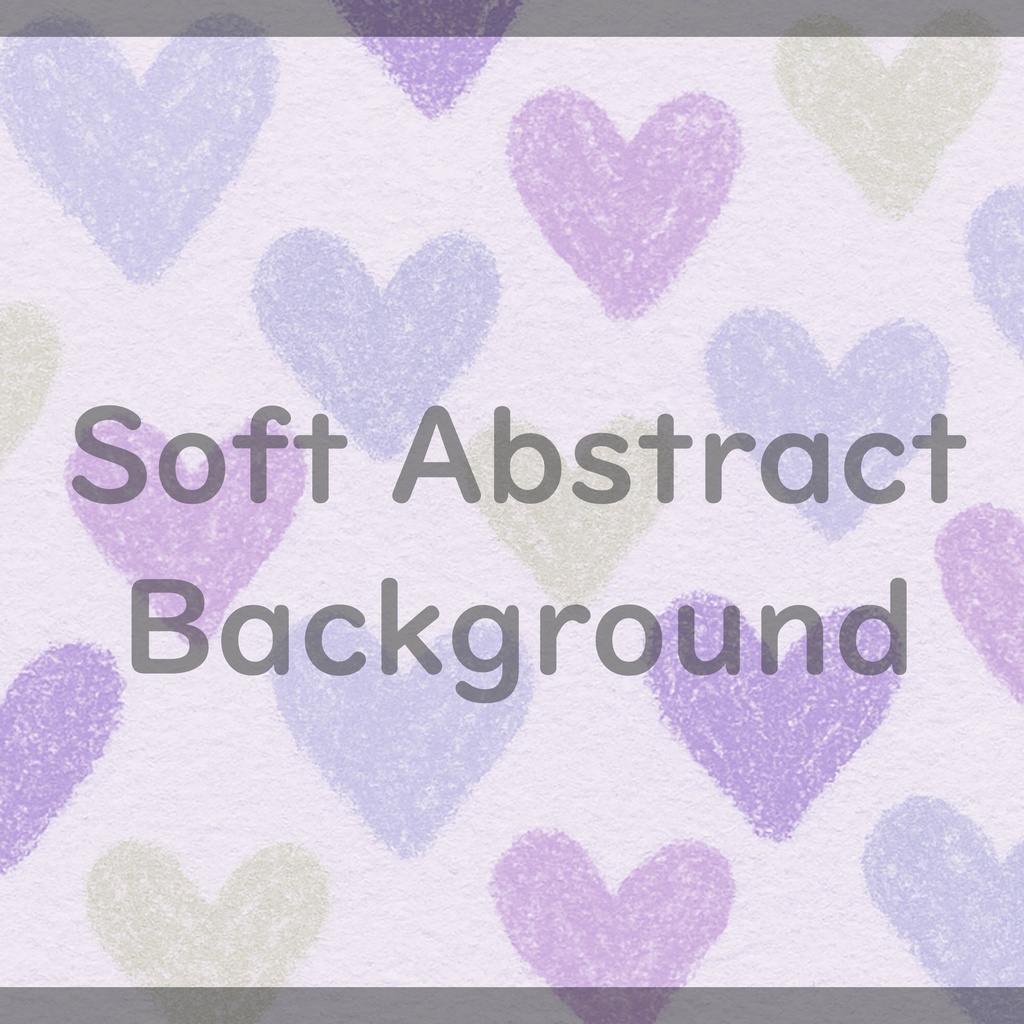 03_やわらかなハートパターン背景素材|やさしい手描きタッチデザイン(4色セット)