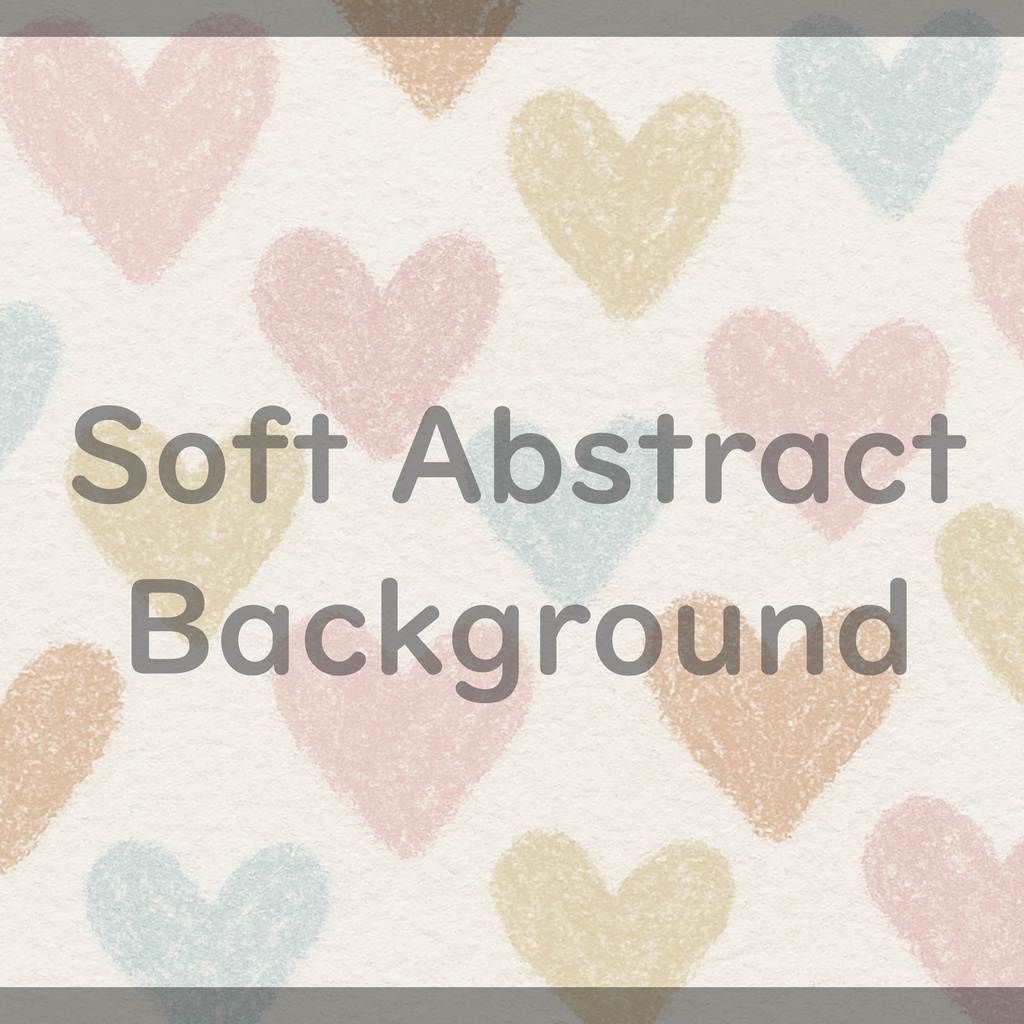 03_やわらかなハートパターン背景素材|やさしい手描きタッチデザイン(4色セット)