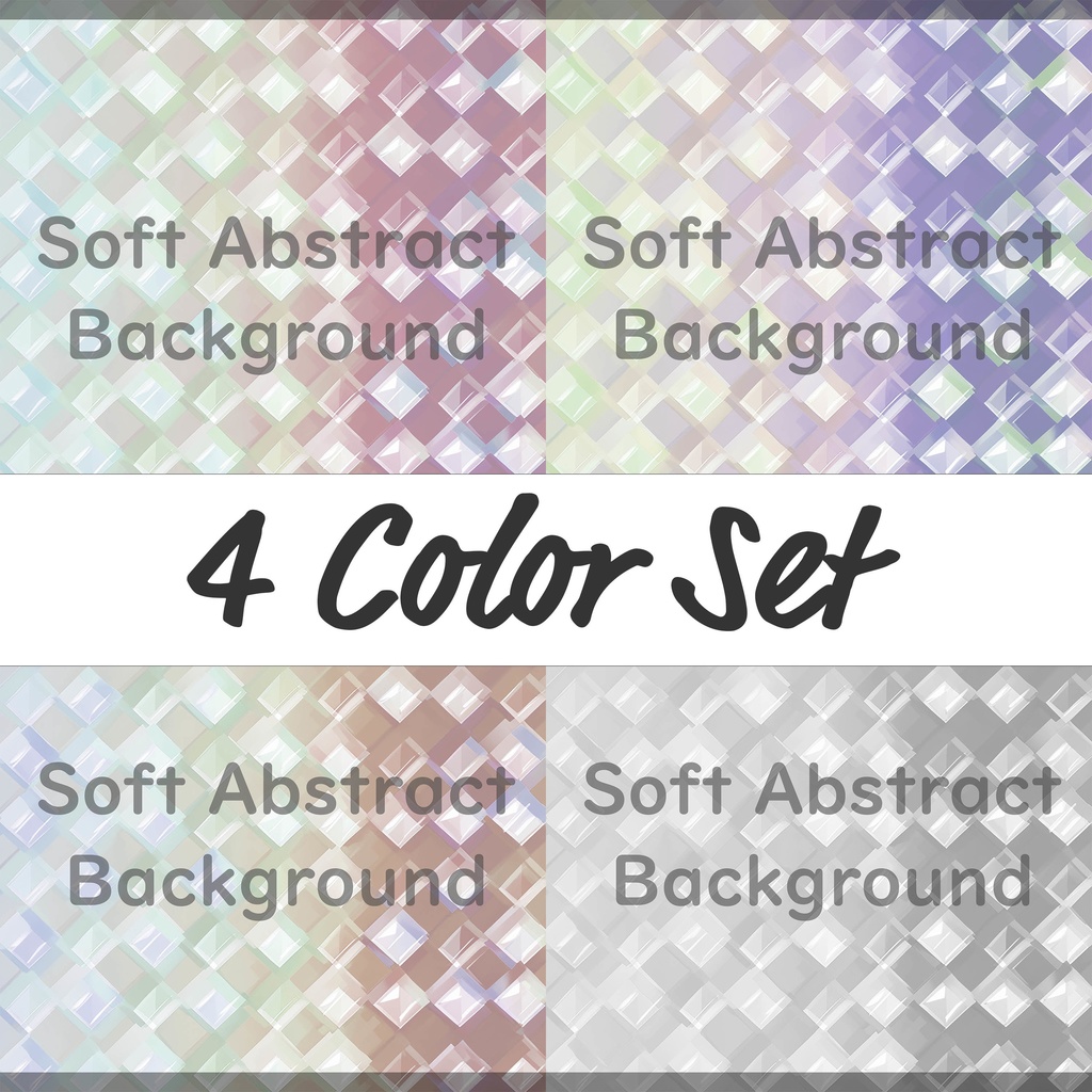 04_透明感ホログラムレイヤー背景素材｜きらめきデザイン（4色セット）