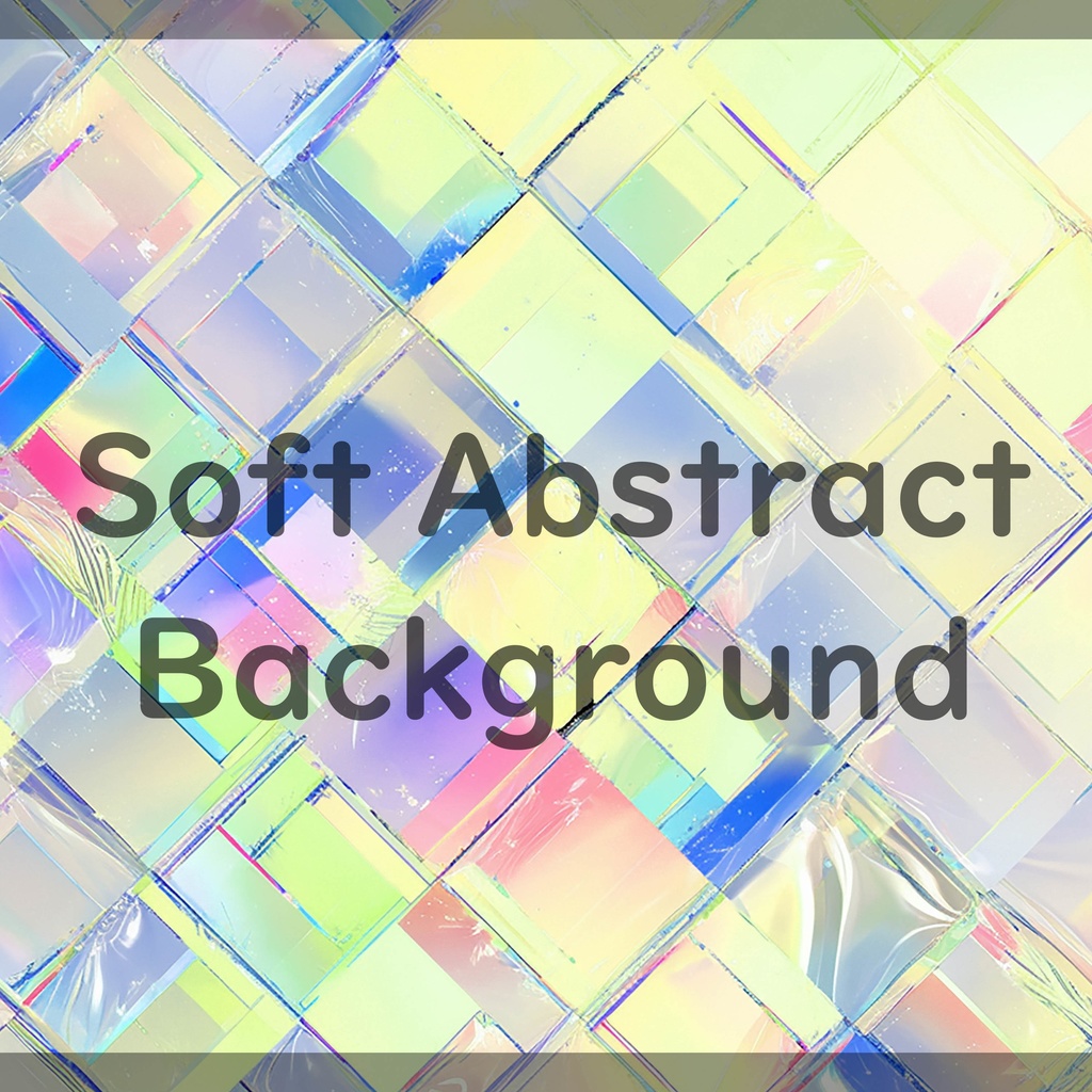 01_光が重なるホログラムタイル背景素材|透明感デザイン(4色セット)