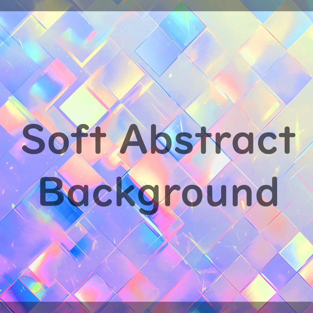 01_やさしく輝くホログラムタイル背景素材|透明感パターンデザイン(4色セット)