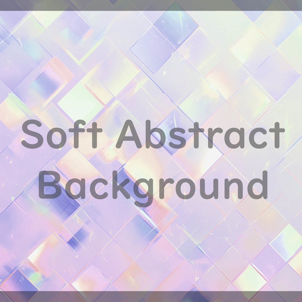 04_やさしく輝くホログラムタイル背景素材|透明感パターンデザイン(4色セット)