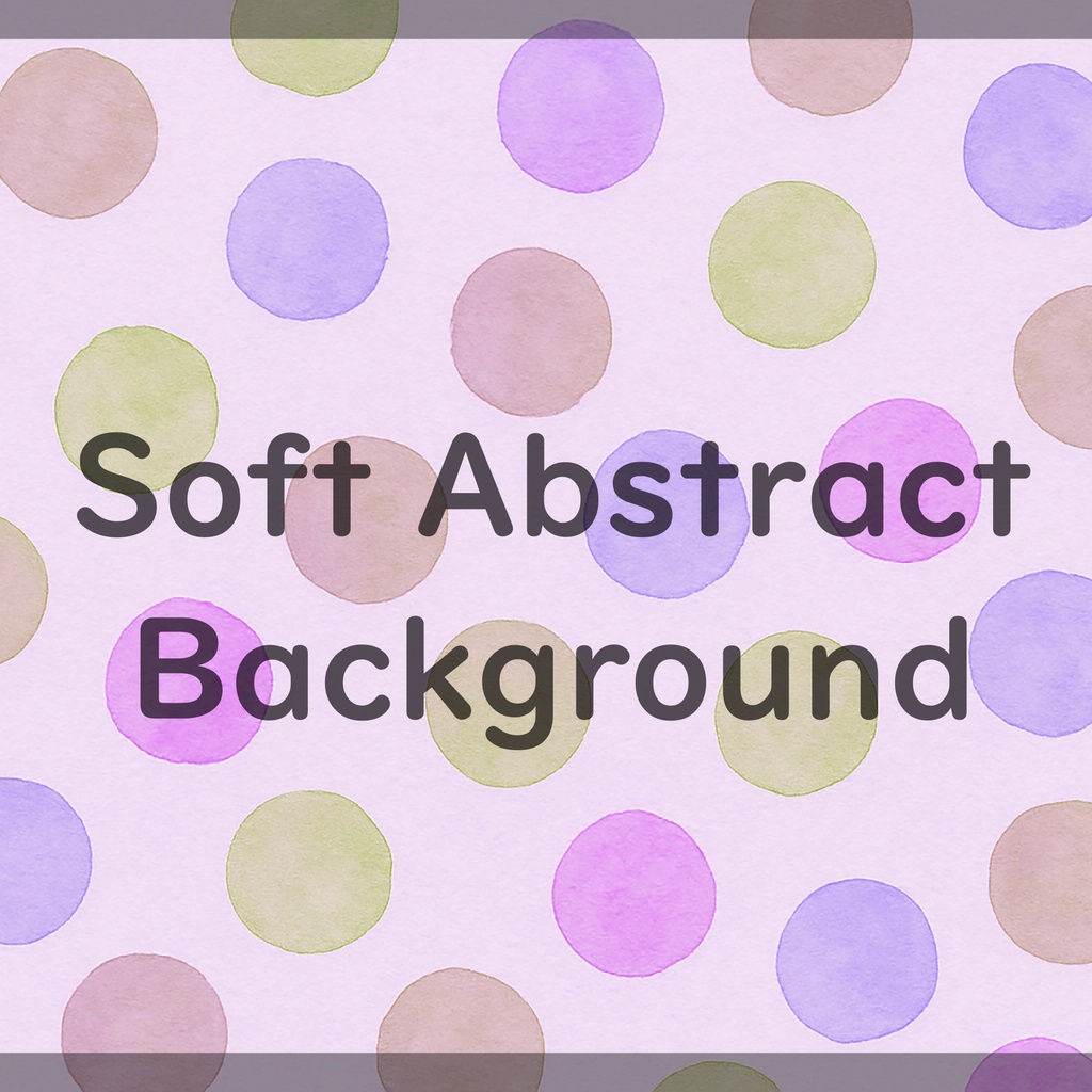 01_パステルドット背景素材|ソフトな水彩風アブストラクト(4色セット)