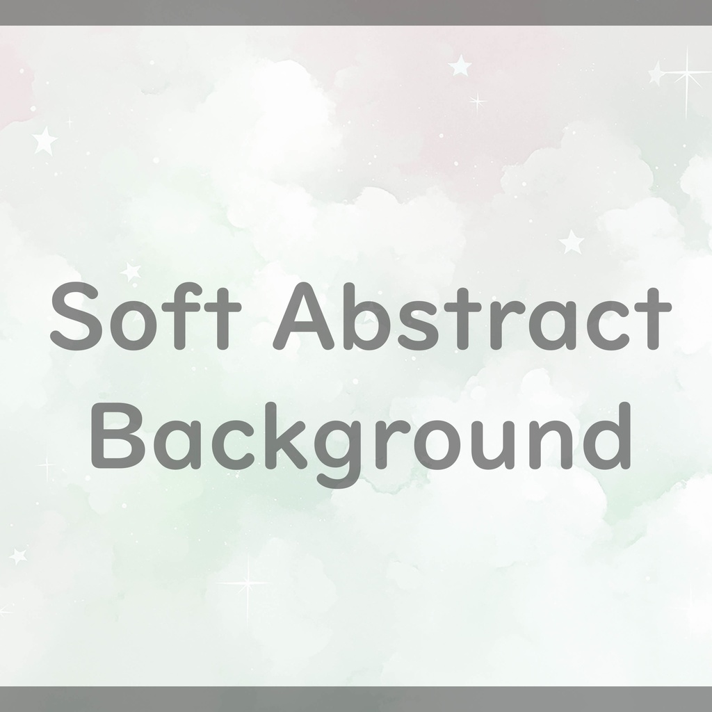 010_夢かわパステル雲と星の背景素材｜ふんわり空デザイン