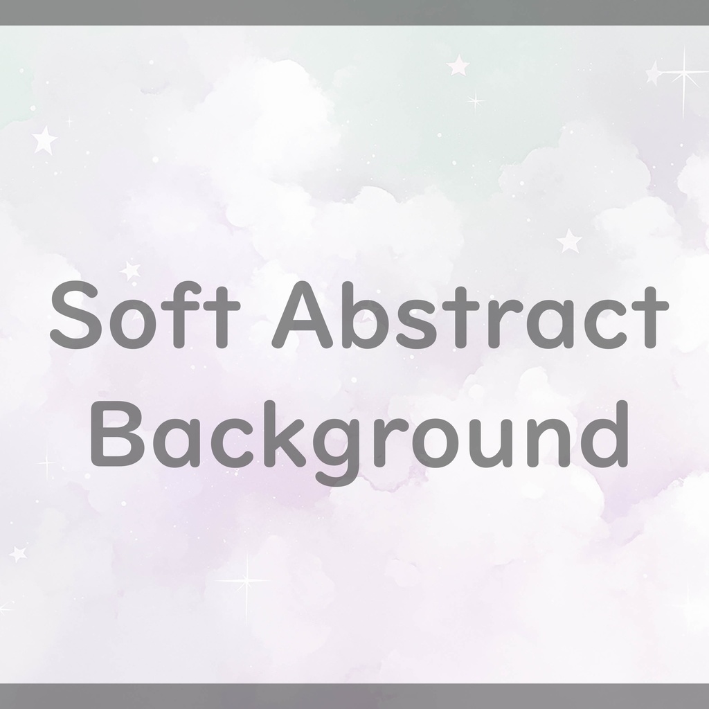 03_夢かわパステル雲と星の背景素材|ふんわり空デザイン(4色セット)