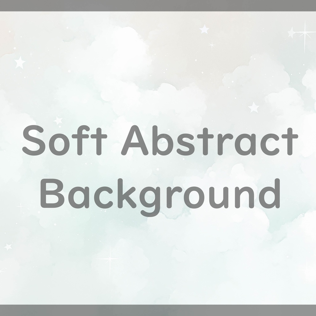 02_夢かわパステル雲と星の背景素材|ふんわり空デザイン(8色セット)