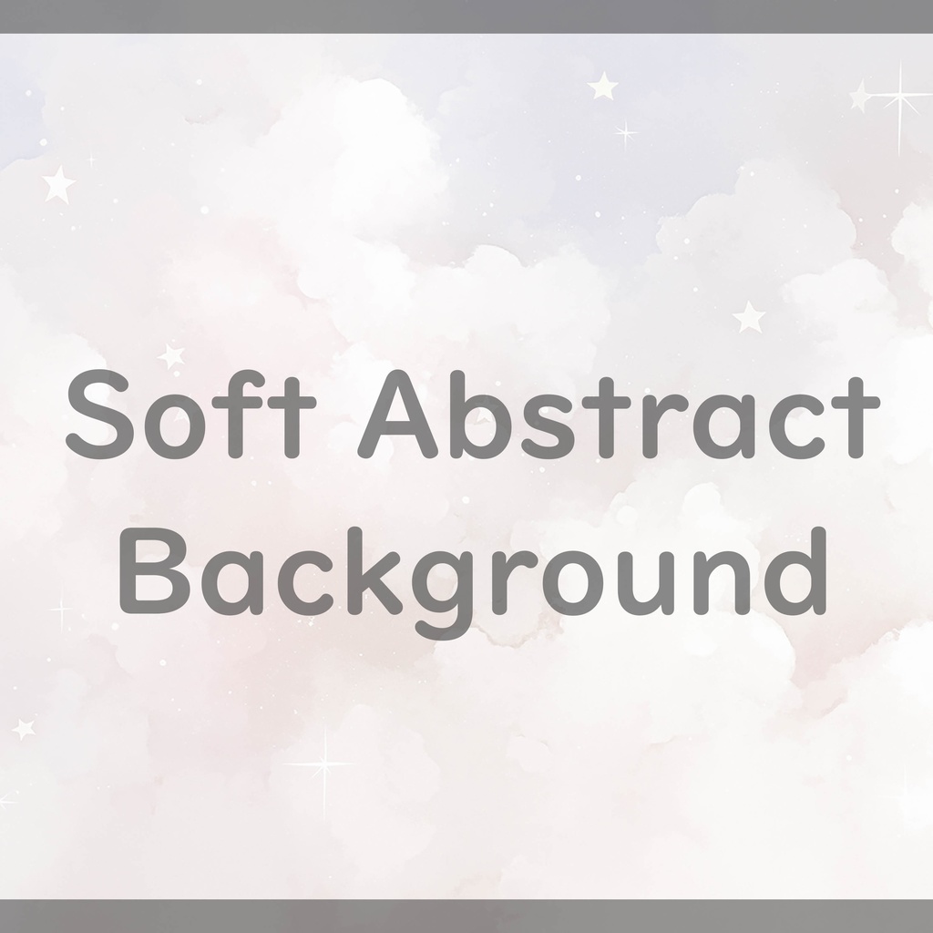 02_夢かわパステル雲と星の背景素材|ふんわり空デザイン(8色セット)