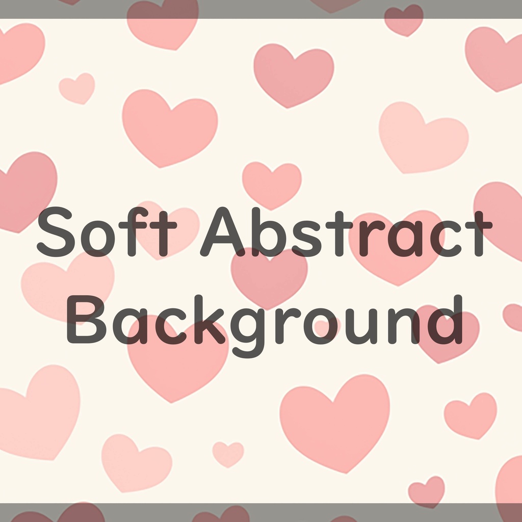01_やさしいパステルハートの背景素材|ふんわり恋色デザイン(4色セット)