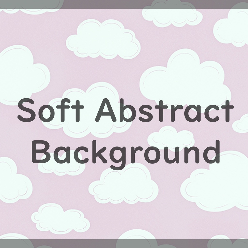 04_やさしい北欧タッチのふんわり雲空イラスト背景素材|ナチュラルスカイデザイン