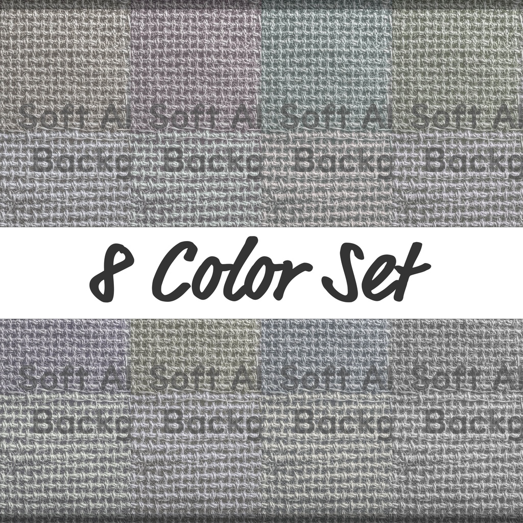 02_リネン調ナチュラルパッチワーク背景素材|素朴ファブリック質感(8色セット)