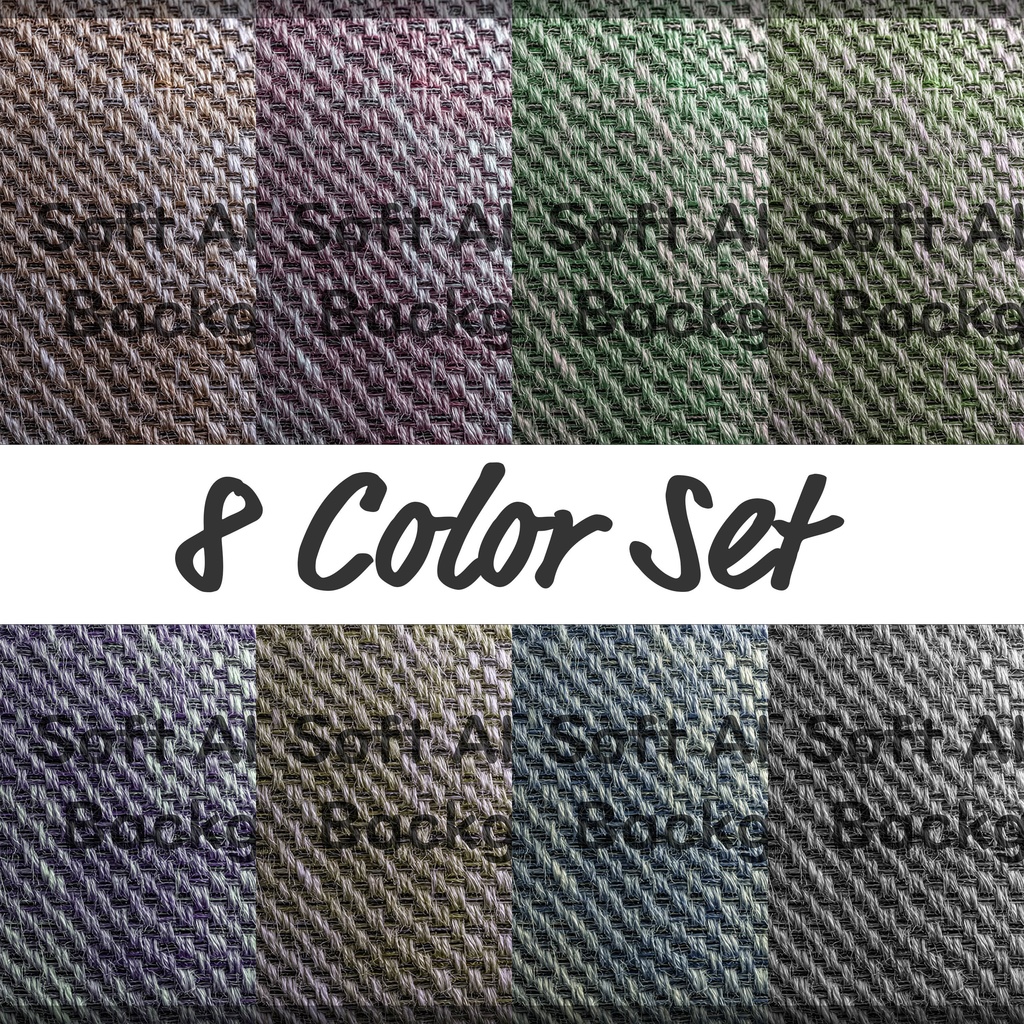 01_ナチュラルリネン織りテクスチャ背景素材|落ち着き布質感(8色セット)