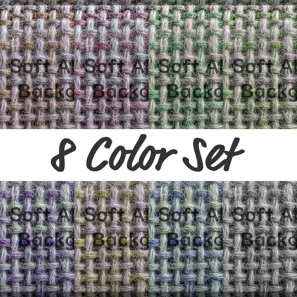 01_自然リネンクロス織り背景|ファブリックテクスチャ(8色セット)