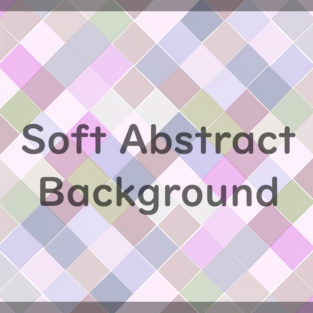 03_やわらかパステルダイヤ背景素材|淡彩キルトチェックパターン