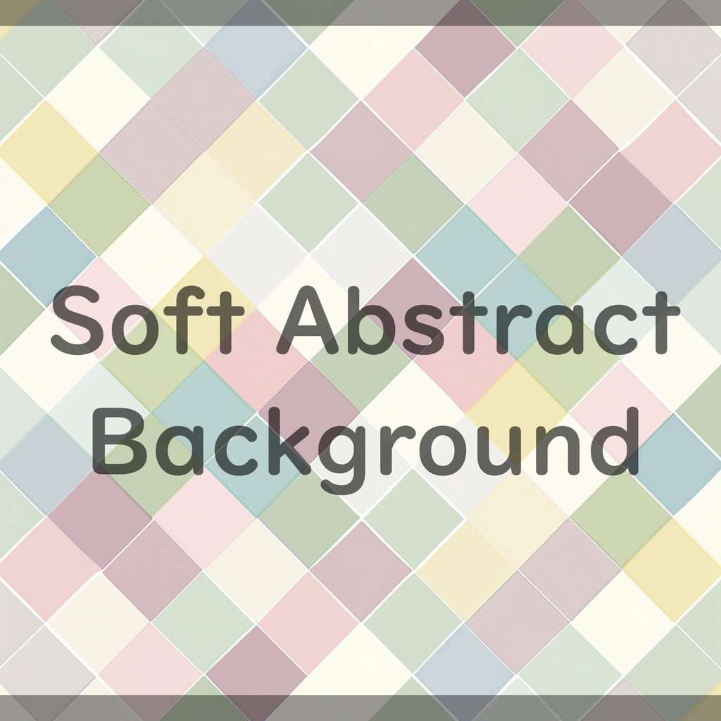 01_やわらかパステルダイヤ背景素材|淡彩キルトチェックパターン(8色セット)