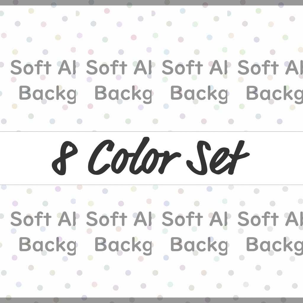 02_パステル水玉ランダムドット背景素材｜やわらかポップテクスチャ（8色セット）