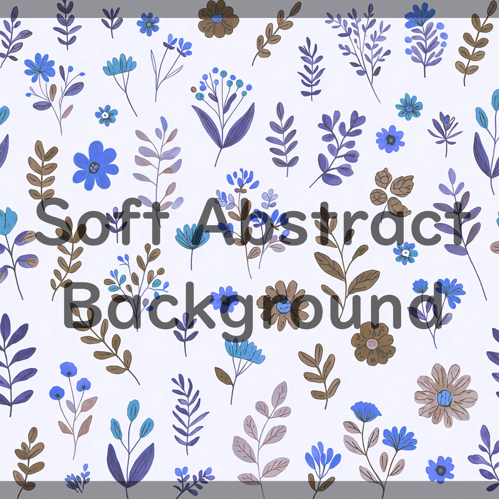 06_ナチュラルボタニカルフラワーパターン背景素材|やさしい北欧風草花装飾模様