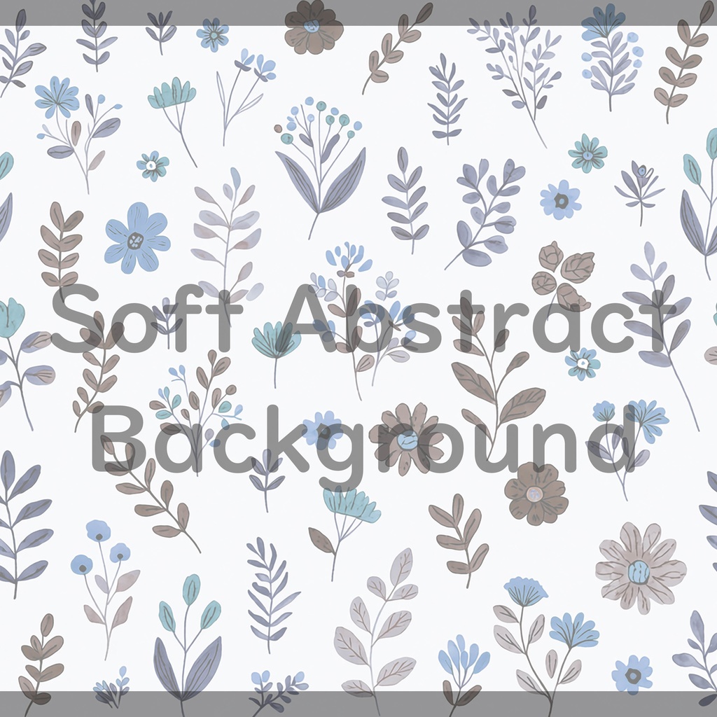012_ナチュラルボタニカルフラワーパターン背景素材|やさしい北欧風草花装飾模様