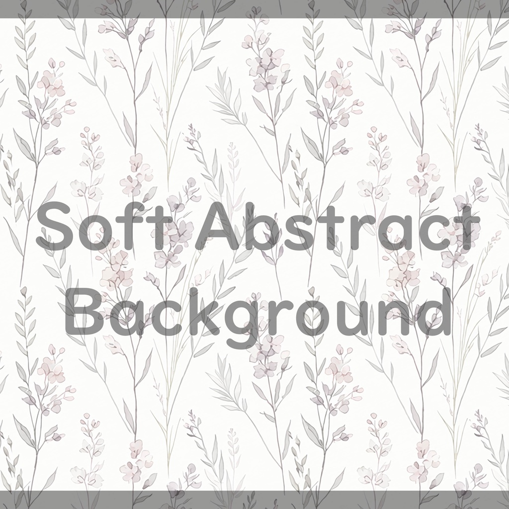 02_淡彩ボタニカルパターン背景素材|やさしい縦流れ草花デザイン(8色セット)