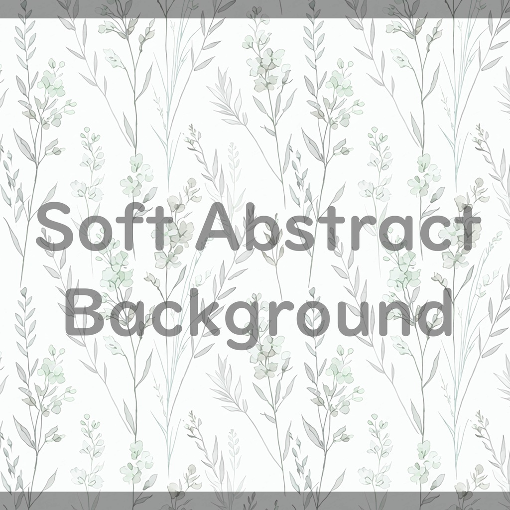 02_淡彩ボタニカルパターン背景素材|やさしい縦流れ草花デザイン(8色セット)