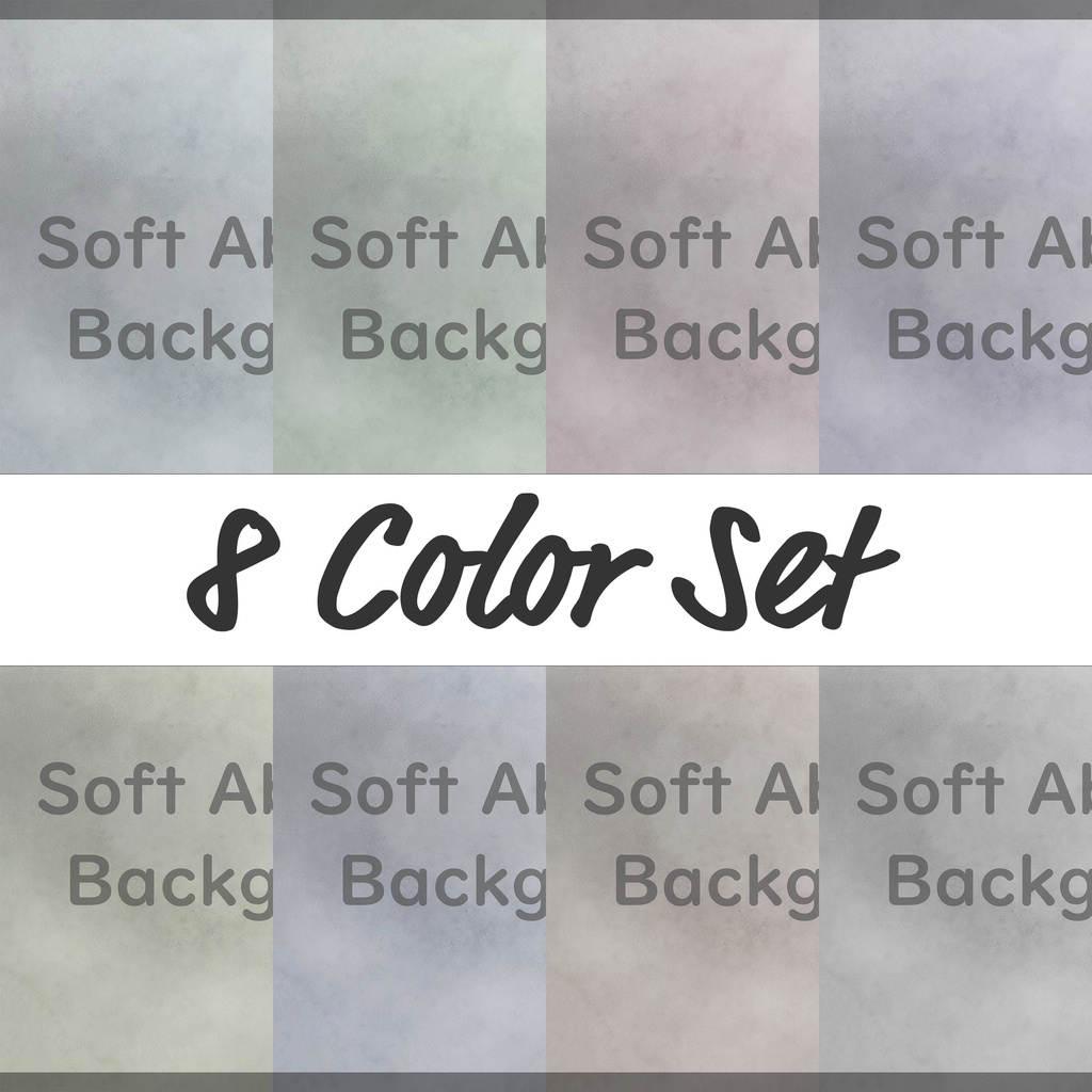 02_やさしいレイヤードグラデーション抽象背景素材｜淡彩ホライゾンシェードデザイン（8色セット）