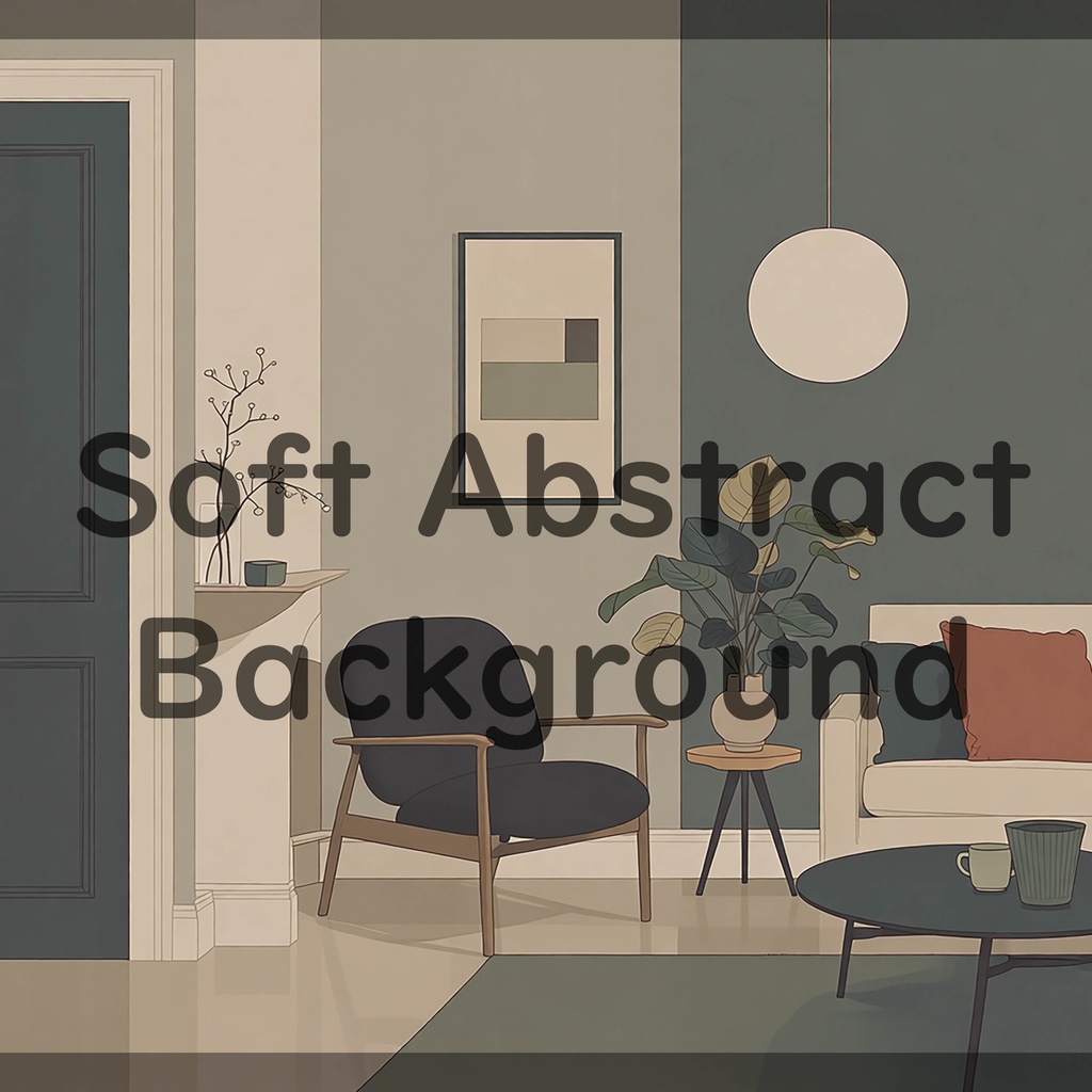 01_落ち着いたリビング室内空間背景素材|ミニマルインテリア