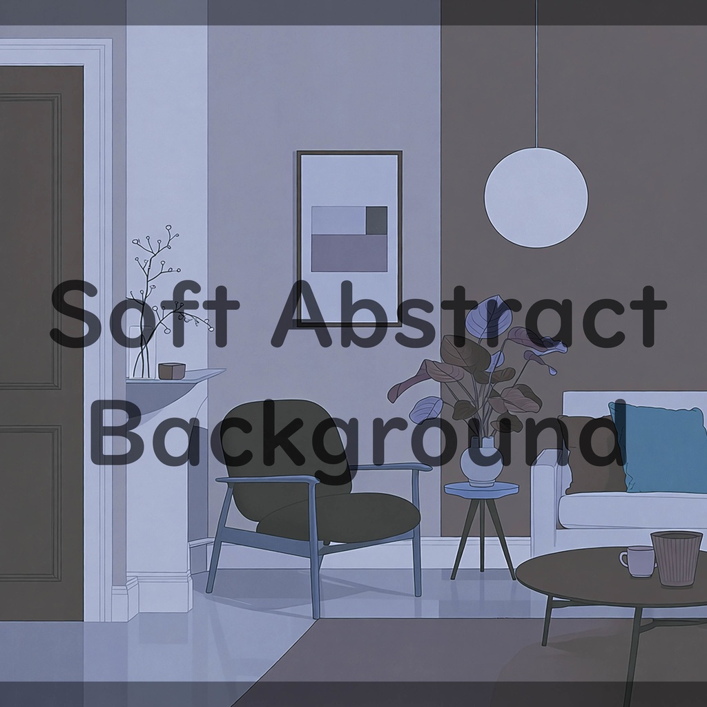 01_落ち着いたリビング室内空間背景素材|ミニマルインテリア(8色セット)