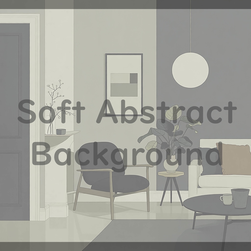 02_落ち着いたリビング室内空間背景素材|ミニマルインテリア(8色セット)