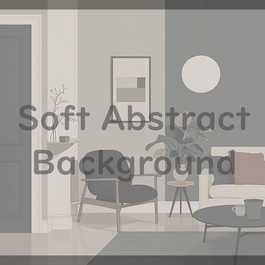 02_落ち着いたリビング室内空間背景素材|ミニマルインテリア(8色セット)