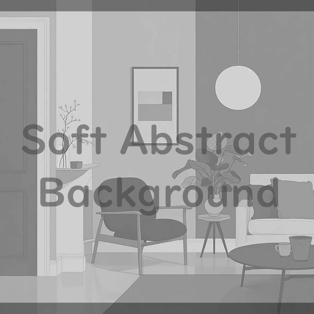 02_落ち着いたリビング室内空間背景素材|ミニマルインテリア(8色セット)