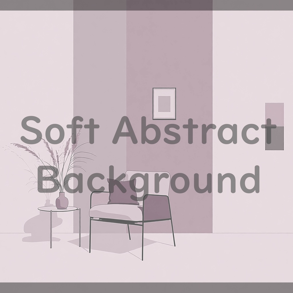 08_穏やかな室内シーン背景素材｜シンプル居住空間