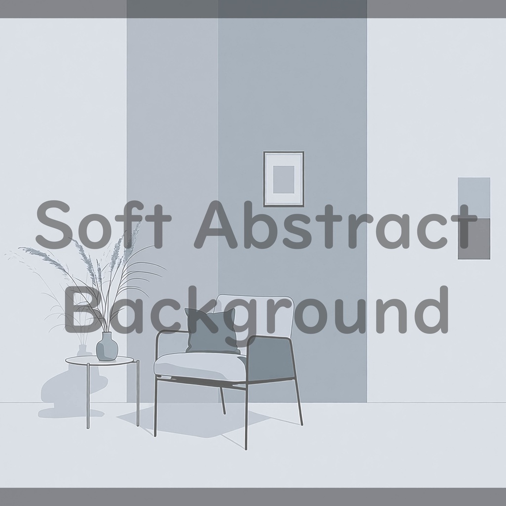 012_穏やかな室内シーン背景素材｜シンプル居住空間