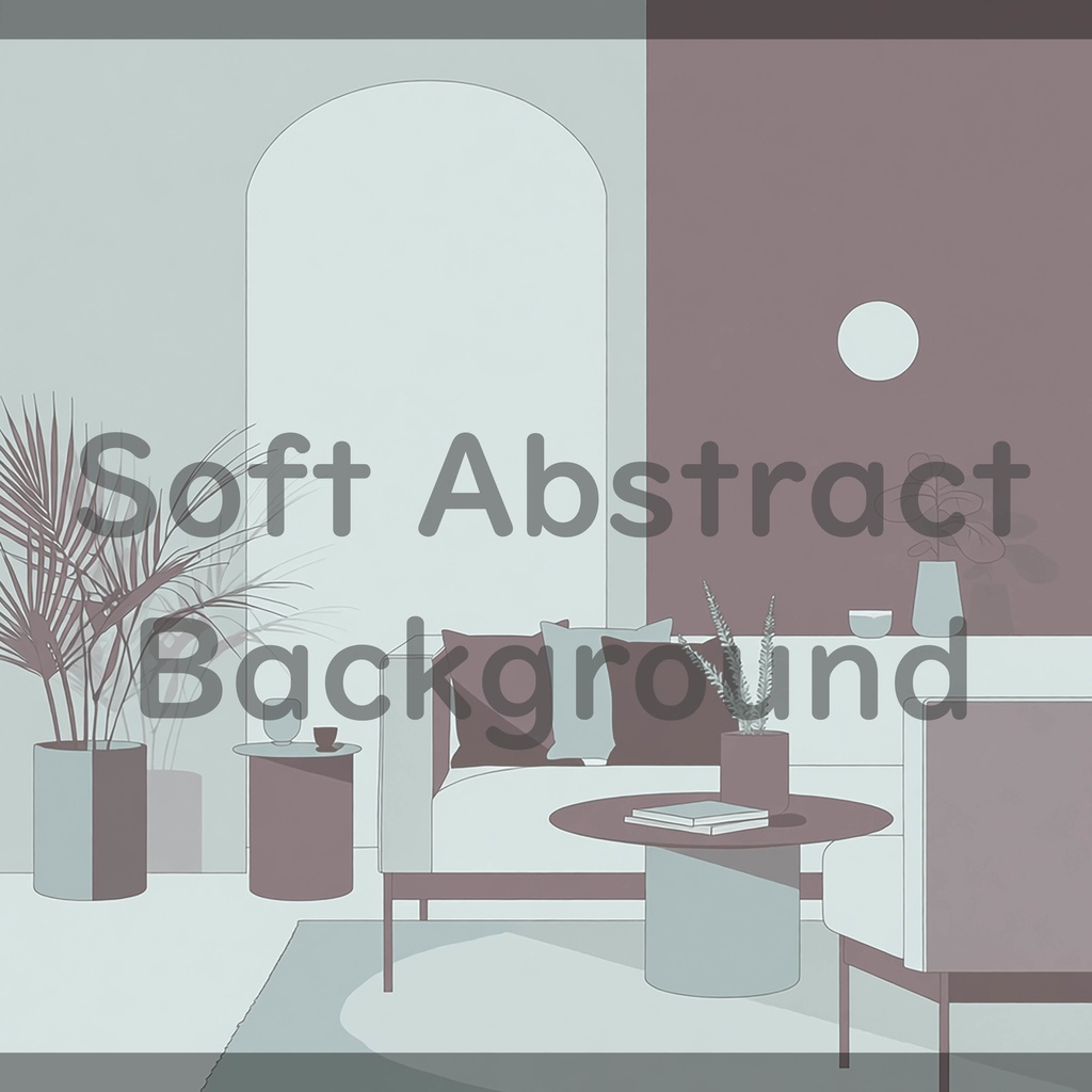 010_静かなモダンリビング空間背景素材|洗練インテリアシーン