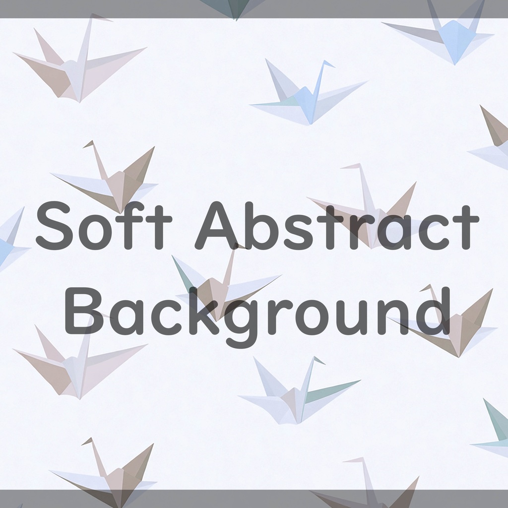 06_やさしい折り鶴パターン背景素材|穏やかな和風イメージ