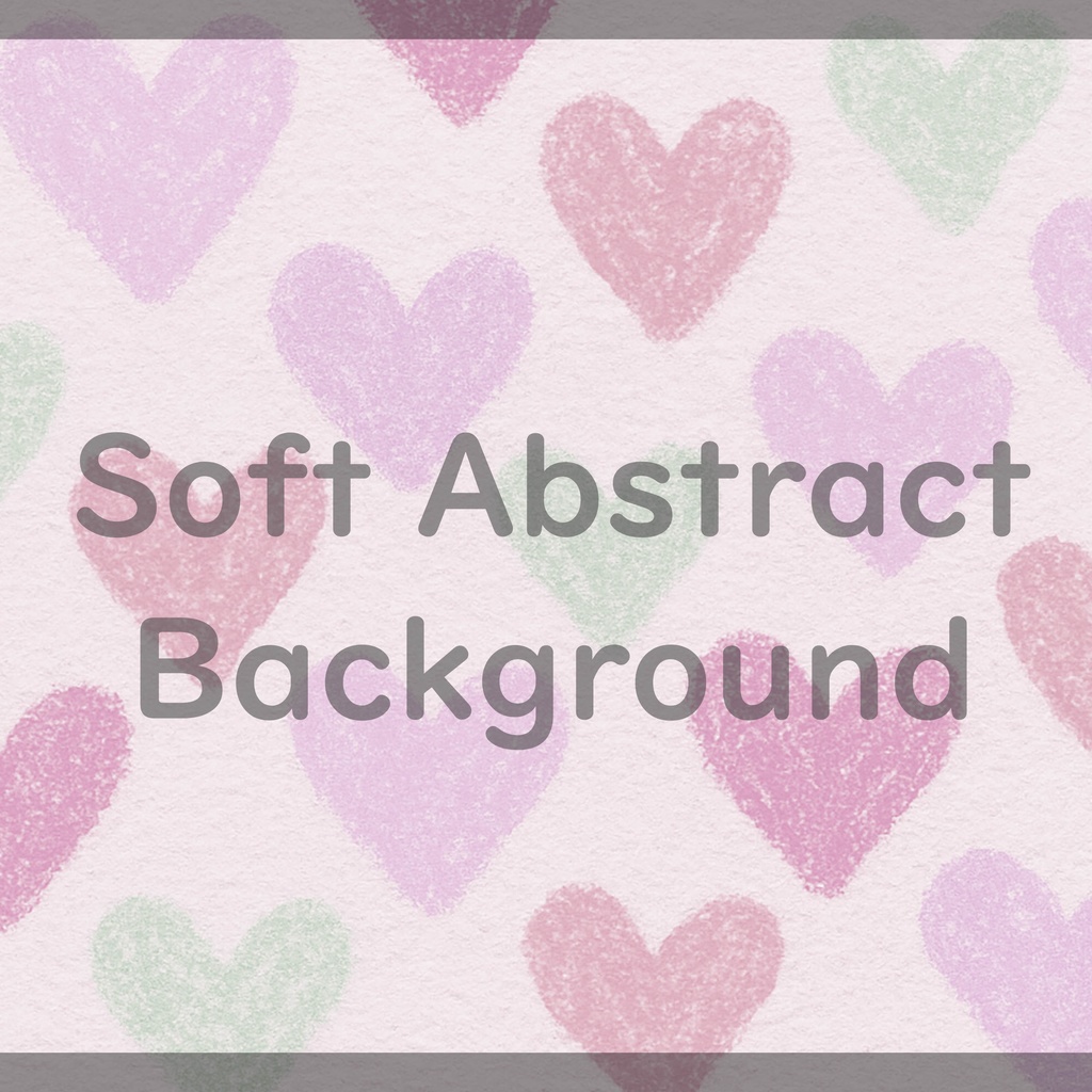 08_やわらかなハートパターン背景素材|やさしい手描きタッチデザイン
