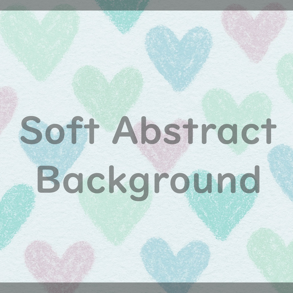 010_やわらかなハートパターン背景素材|やさしい手描きタッチデザイン