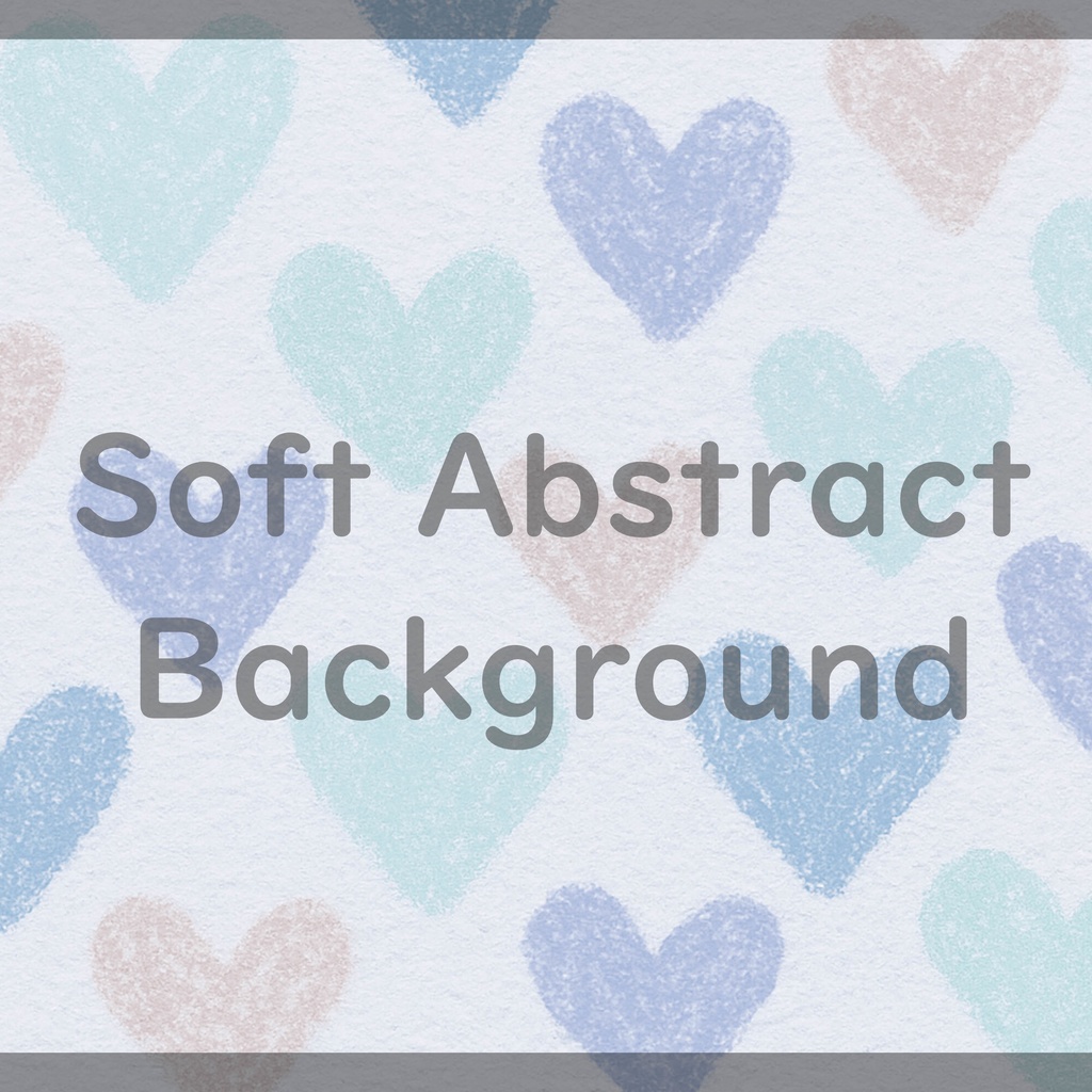 012_やわらかなハートパターン背景素材|やさしい手描きタッチデザイン