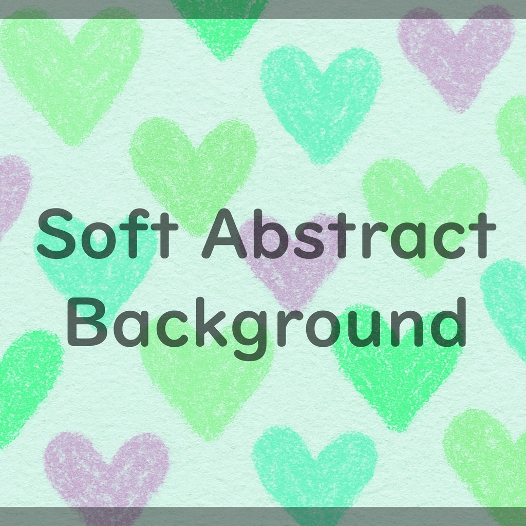 01_やわらかなハートパターン背景素材|やさしい手描きタッチデザイン(8色セット)