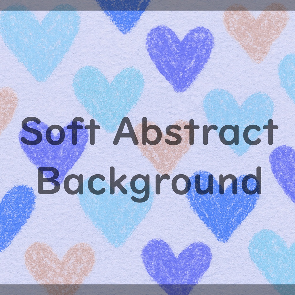 01_やわらかなハートパターン背景素材|やさしい手描きタッチデザイン(8色セット)