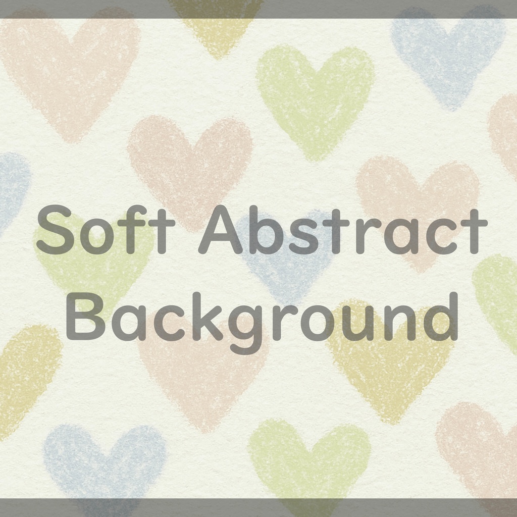02_やわらかなハートパターン背景素材|やさしい手描きタッチデザイン(8色セット)