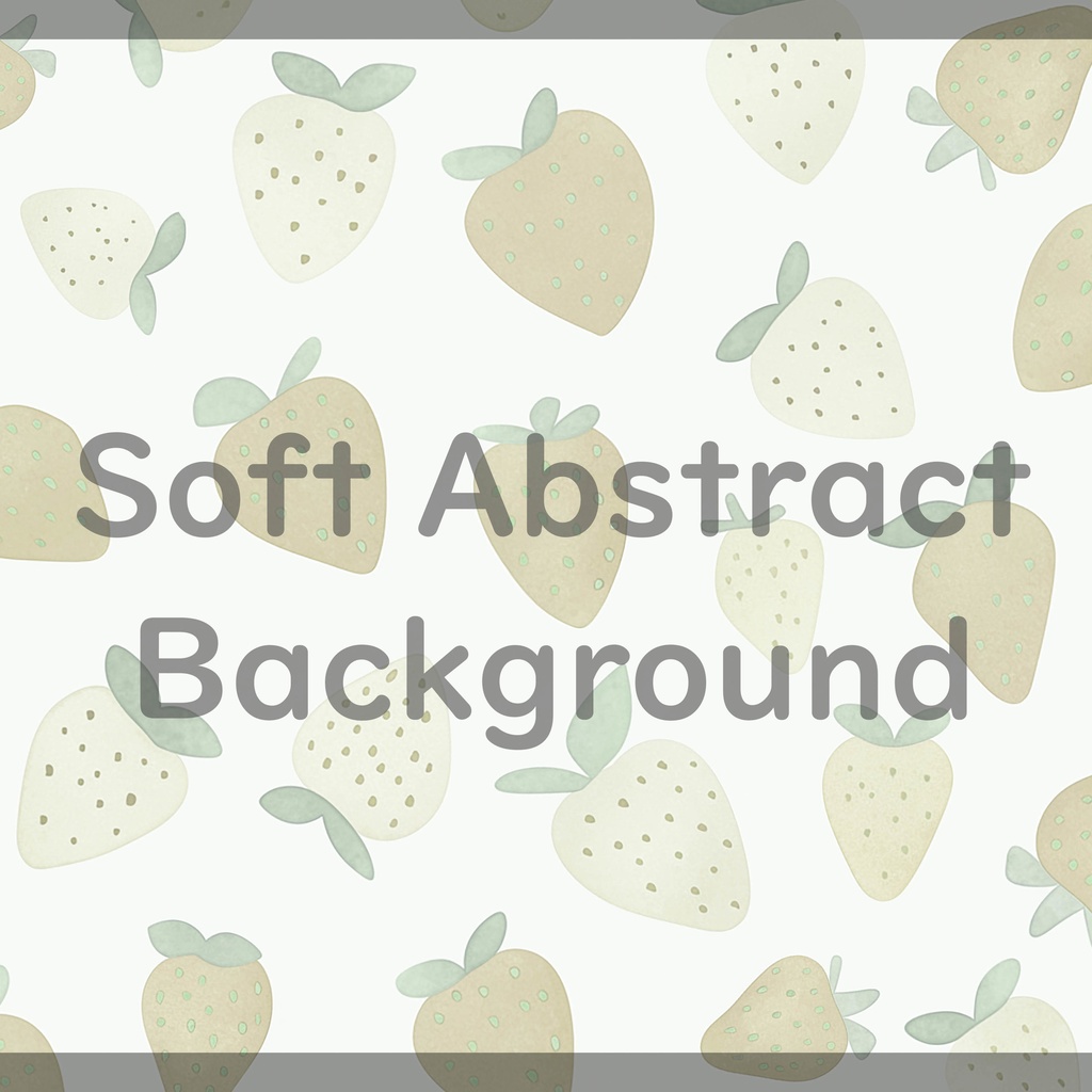 02_かわいいいちごモチーフ背景素材|やさしいフルーツパターン(8色セット)