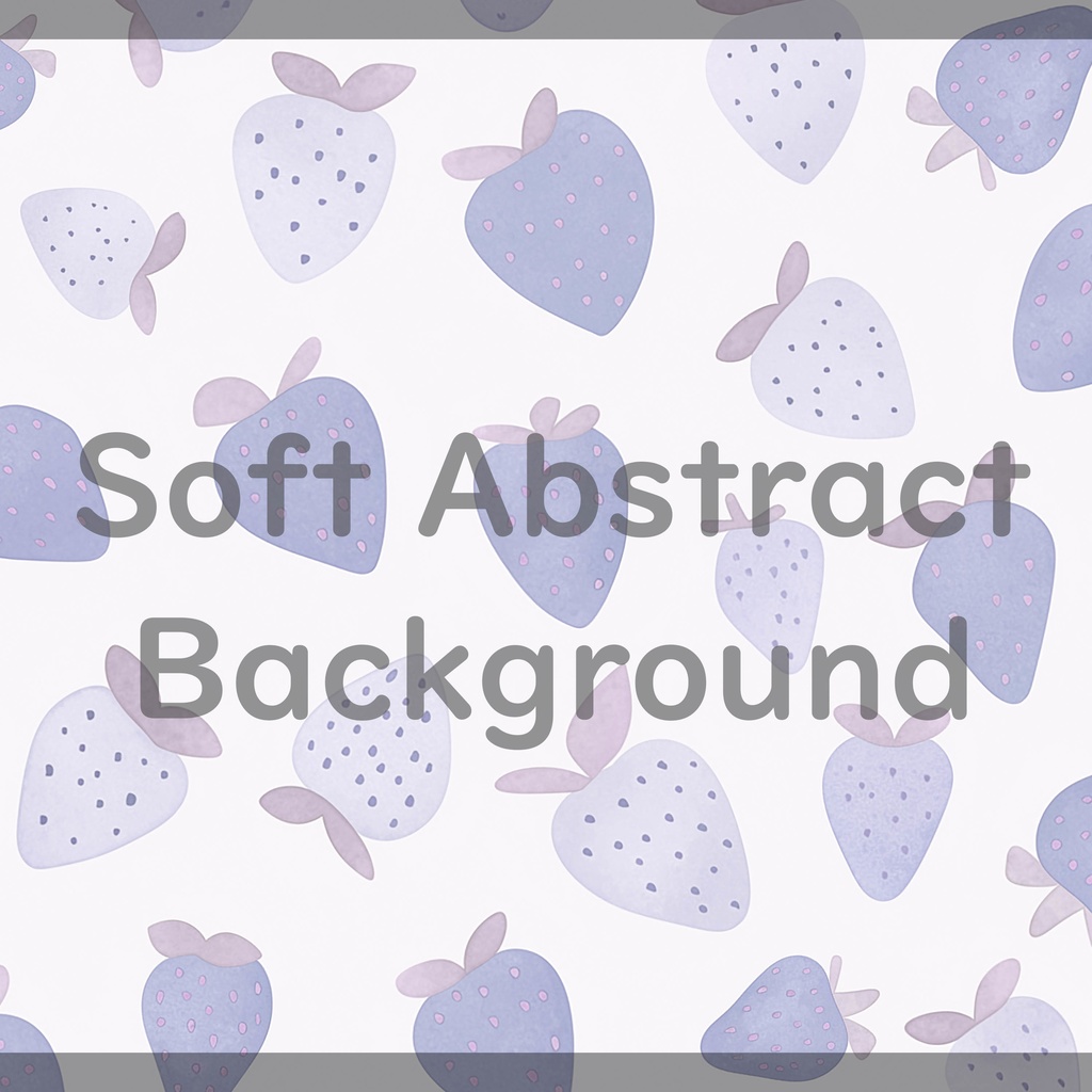 02_かわいいいちごモチーフ背景素材|やさしいフルーツパターン(8色セット)