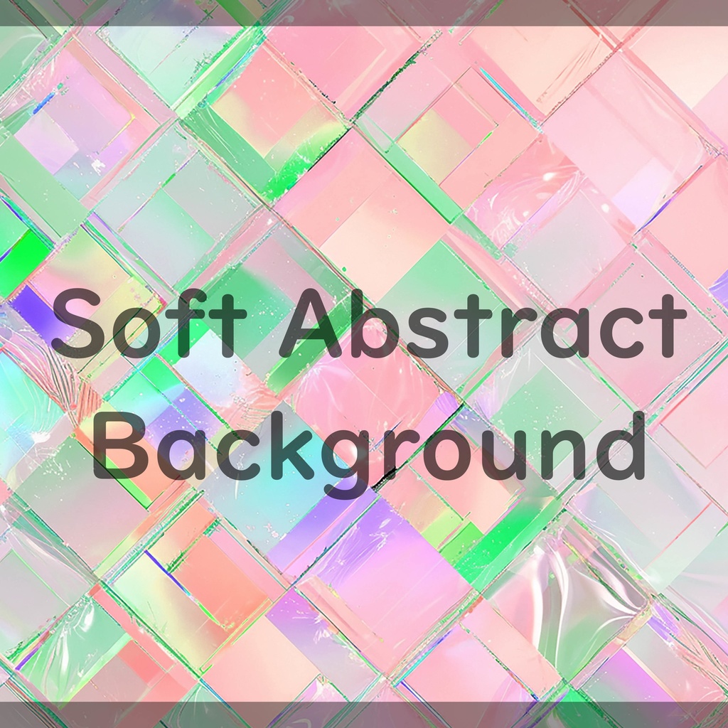 02_光が重なるホログラムタイル背景素材｜透明感デザイン