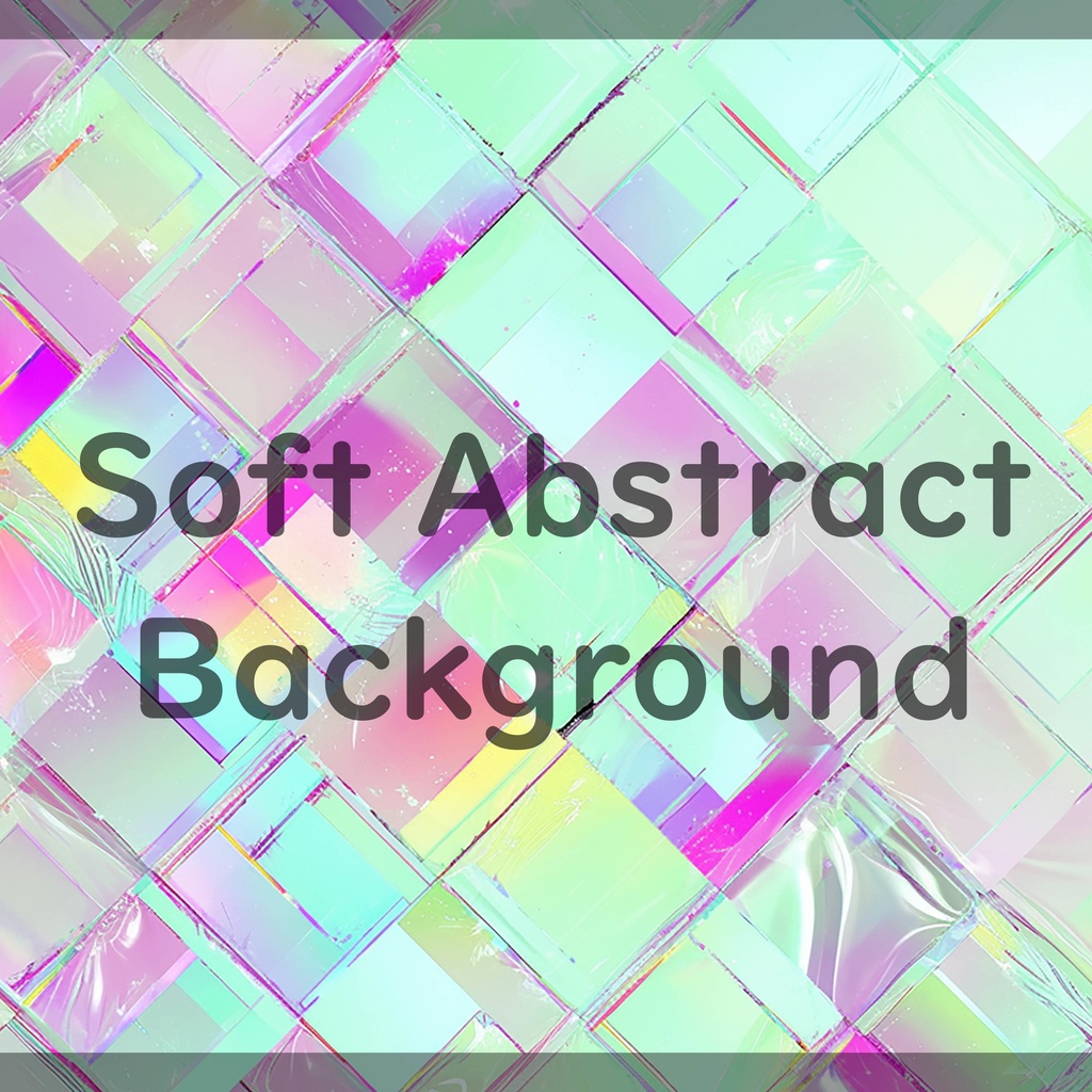 04_光が重なるホログラムタイル背景素材｜透明感デザイン