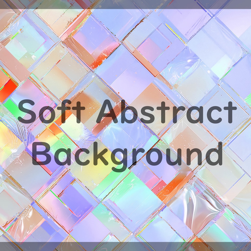 06_光が重なるホログラムタイル背景素材｜透明感デザイン