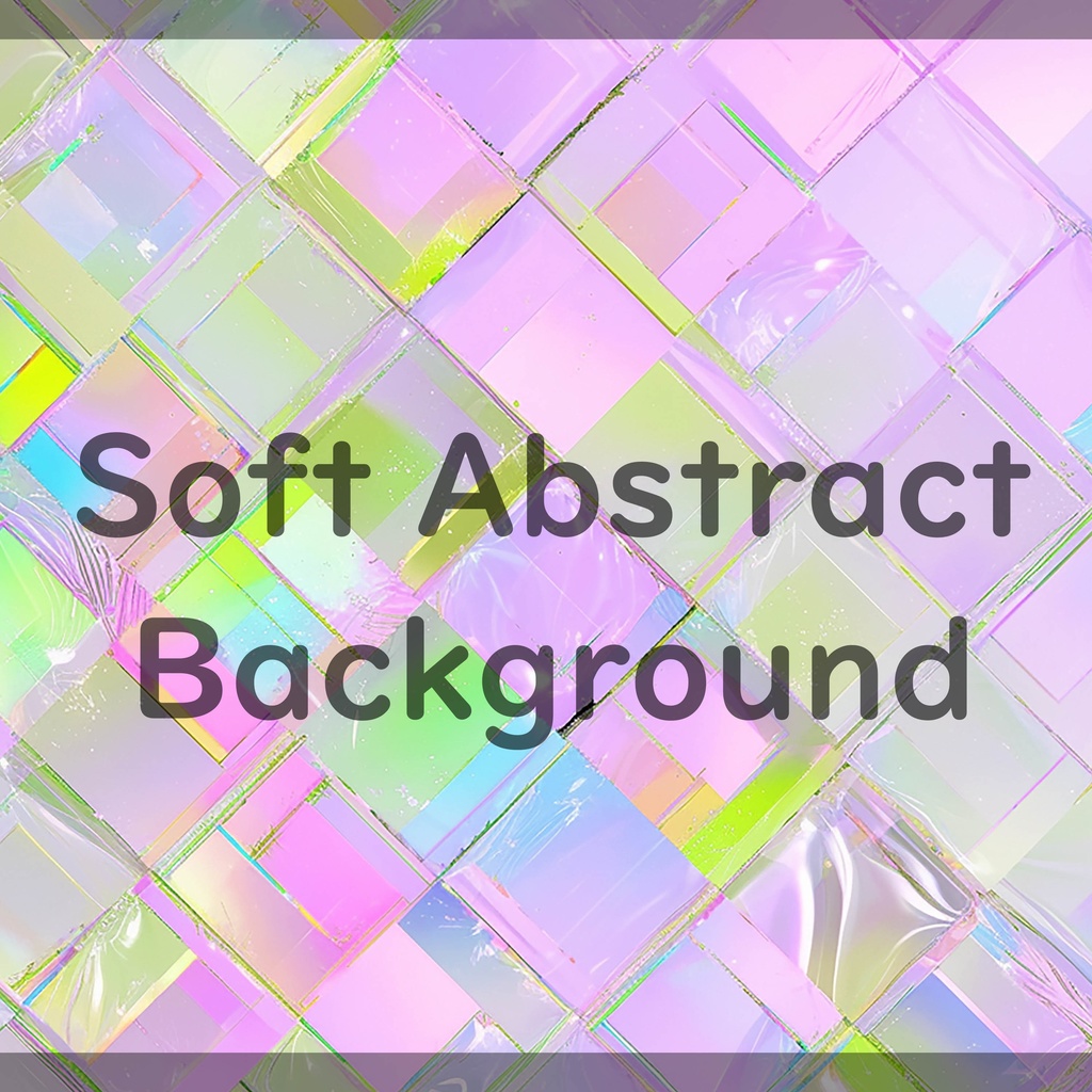 01_光が重なるホログラムタイル背景素材|透明感デザイン(8色セット)