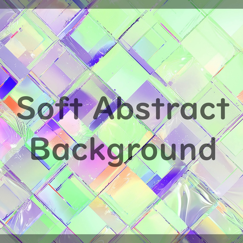 01_光が重なるホログラムタイル背景素材|透明感デザイン(8色セット)